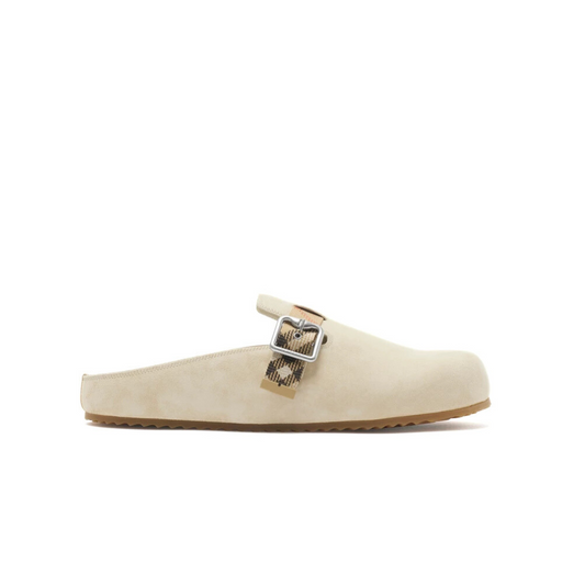 Burberry Check Suede Urchin Clogs