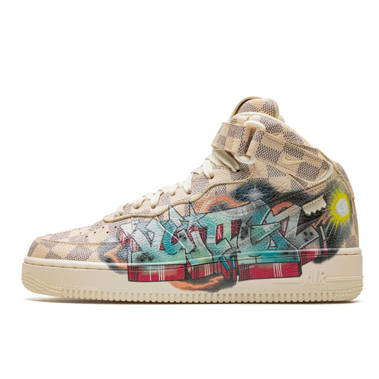 NIKE LOUIS VUITTON AIR FORCE 1 MID "Virgil Abloh - Graffiti"