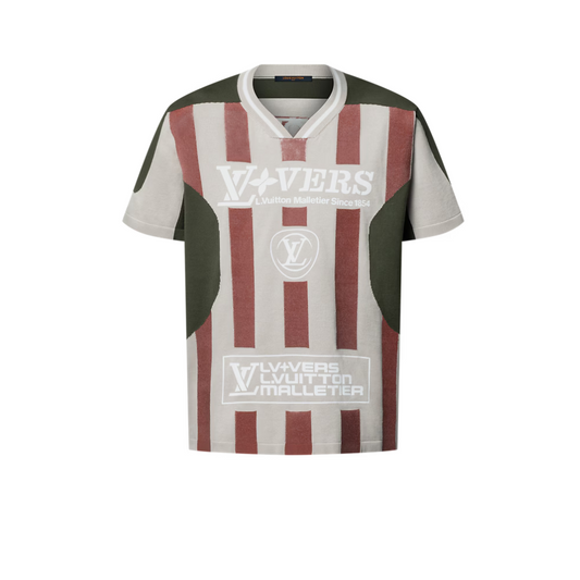 Louis Vuitton Intarsia Short-Sleeved V-Neck Top