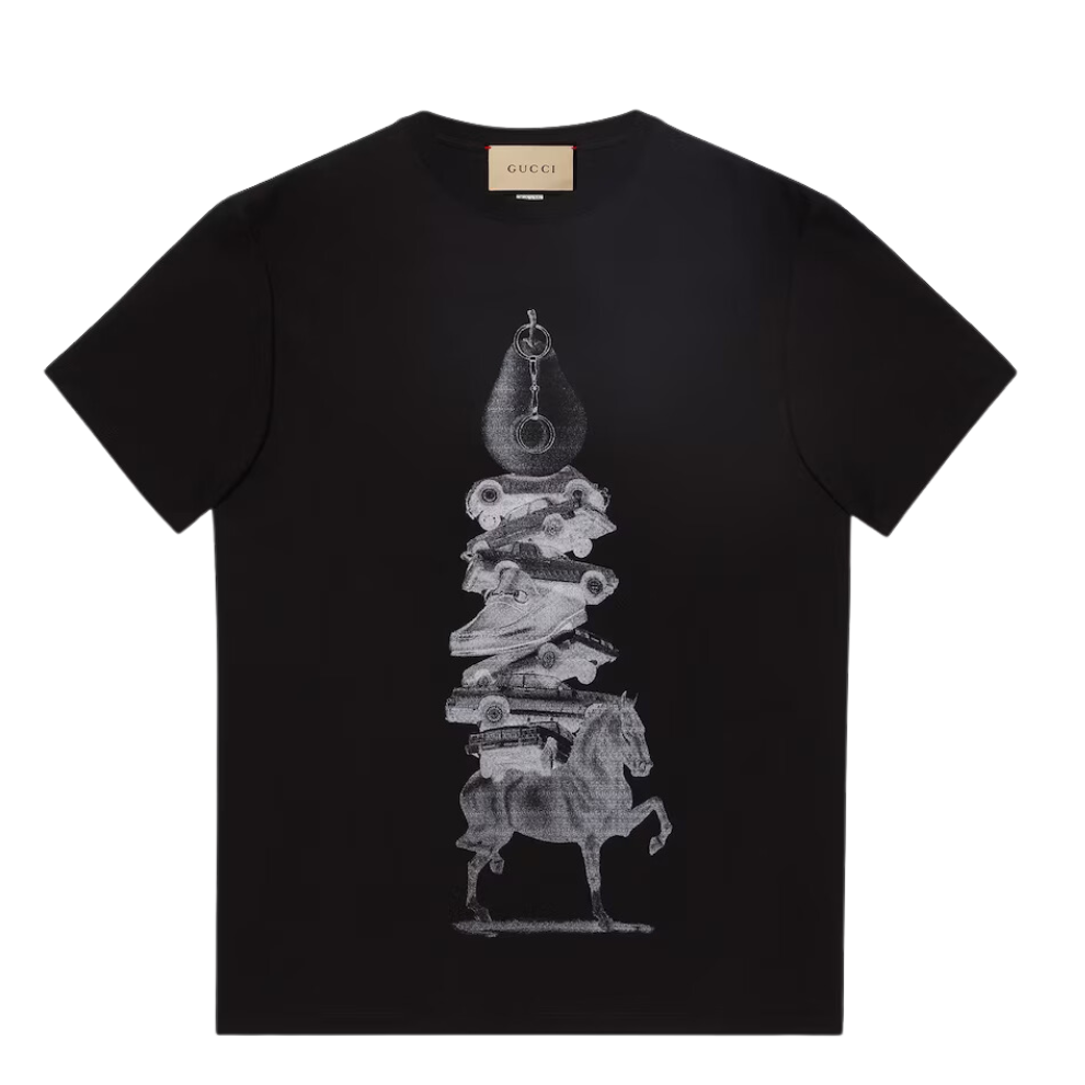 GUCCI COTTON JERSEY PRINTED T-SHIRT