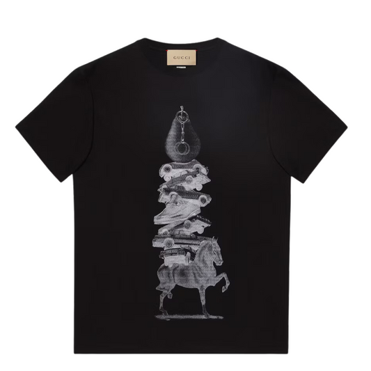 GUCCI COTTON JERSEY PRINTED T-SHIRT