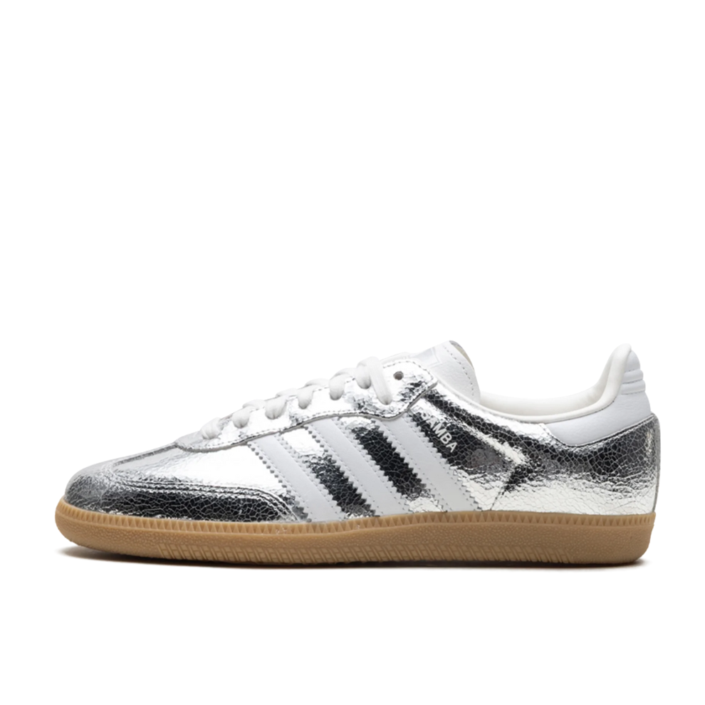 Adidas Samba OG WMNS "Silver Metallic Cracked Leather"