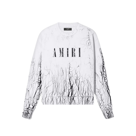 AMIRI CRACKED DYE CORE LOGO CREWNECK