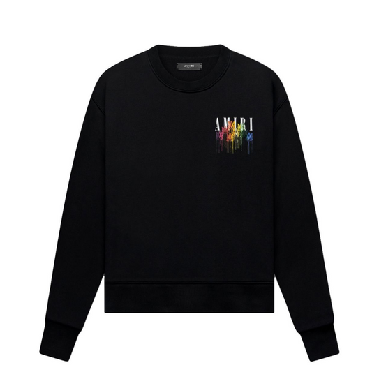 AMIRI  Drip Ogo-Print Sweatshirt - Black