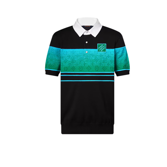 Louis Vuitton Iridescent Jacquard Short-Sleeved Polo
