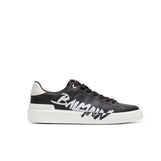 Balmain B-Court printed leather sneakers