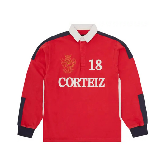 Corteiz Paneled Rugby 'Red'