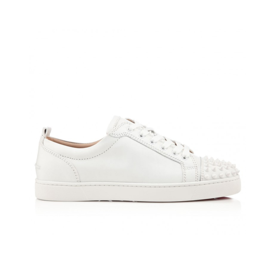 Louis Junior Spikes Sneakers - Calf leather and spikes - White