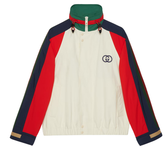 GUCCI COTTON NYLON JACKET WITH PATCH