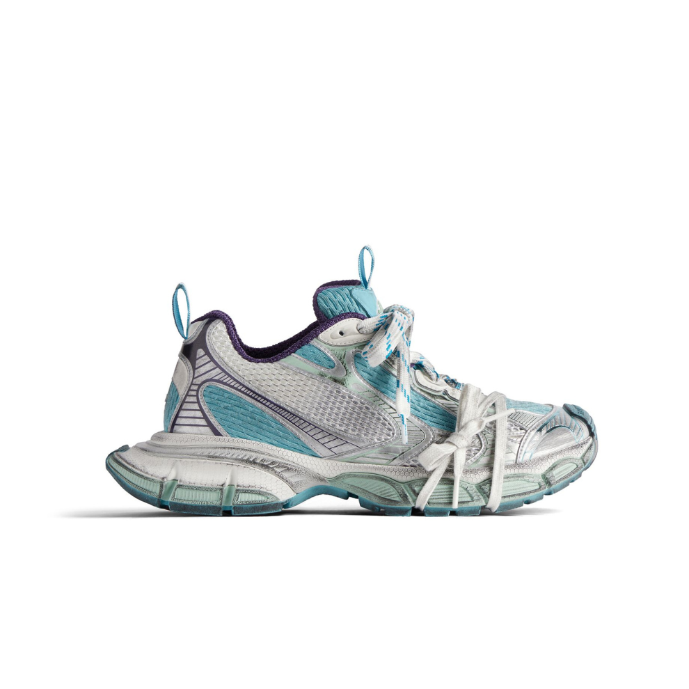 BALENCIAGA 3XL SNEAKER IN LIGHT BLUE/WHITE/PURPLE