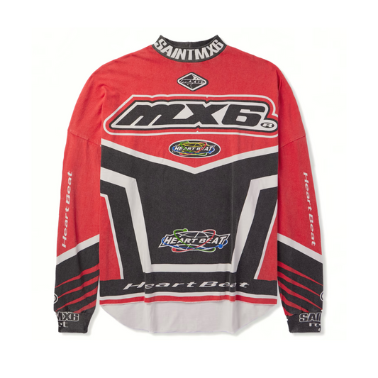 SAINT MXXXXXX MX6 Motocross Race Logo-Print Cotton-Jersey T-Shirt
