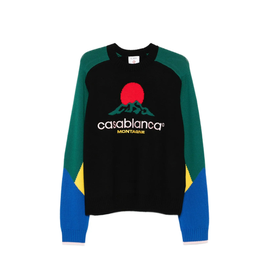 Casablanca logo-embroidered sweater