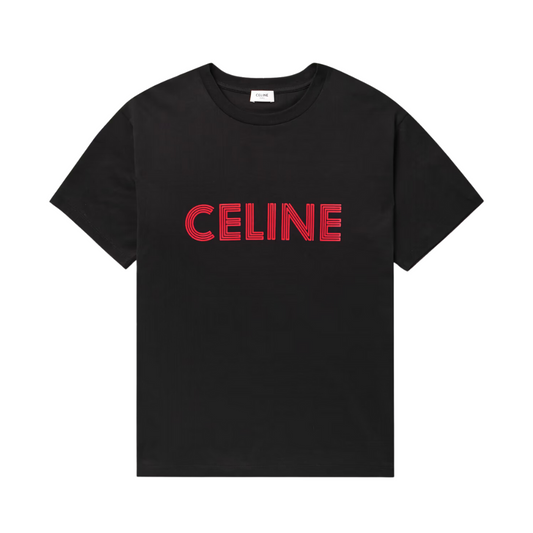 CELINE Logo-Print Cotton-Jersey T-Shirt