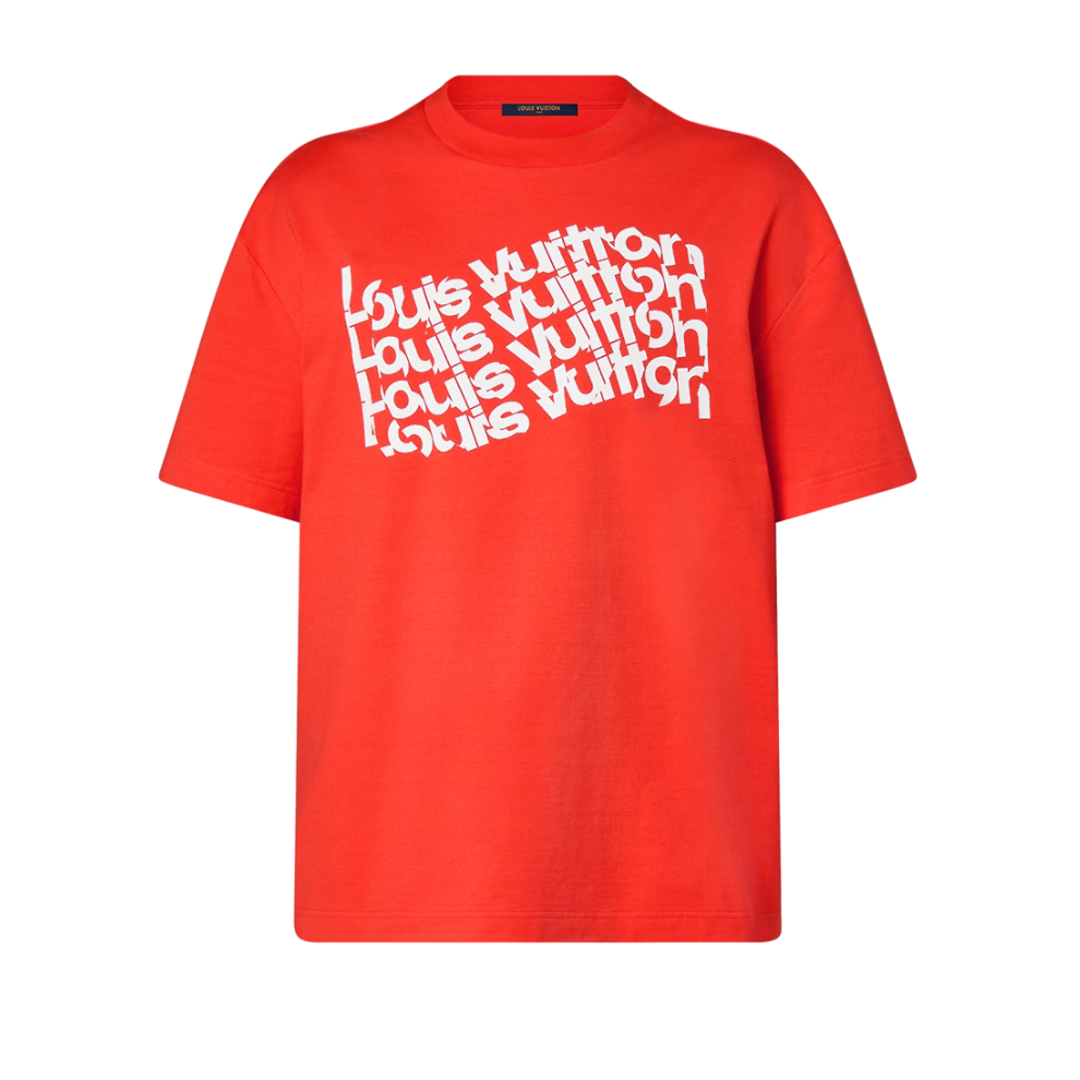 LOUIS VUITTON Short-Sleeved Cotton T-Shirt