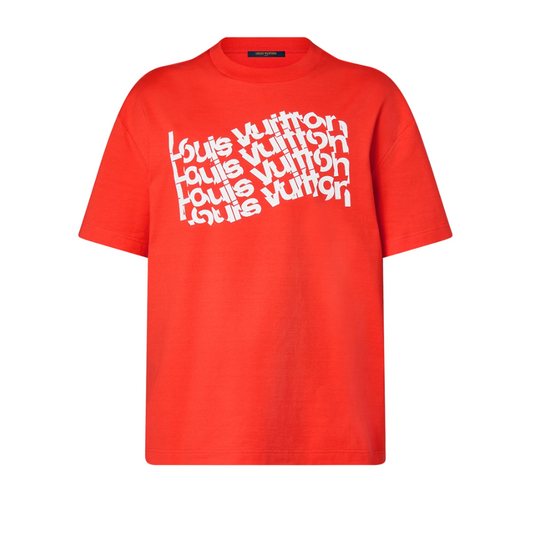 LOUIS VUITTON Short-Sleeved Cotton T-Shirt