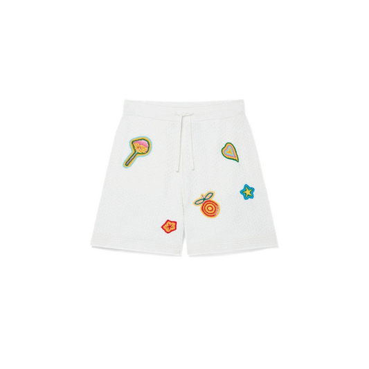 CASABLANCA Motif Crochet Shorts