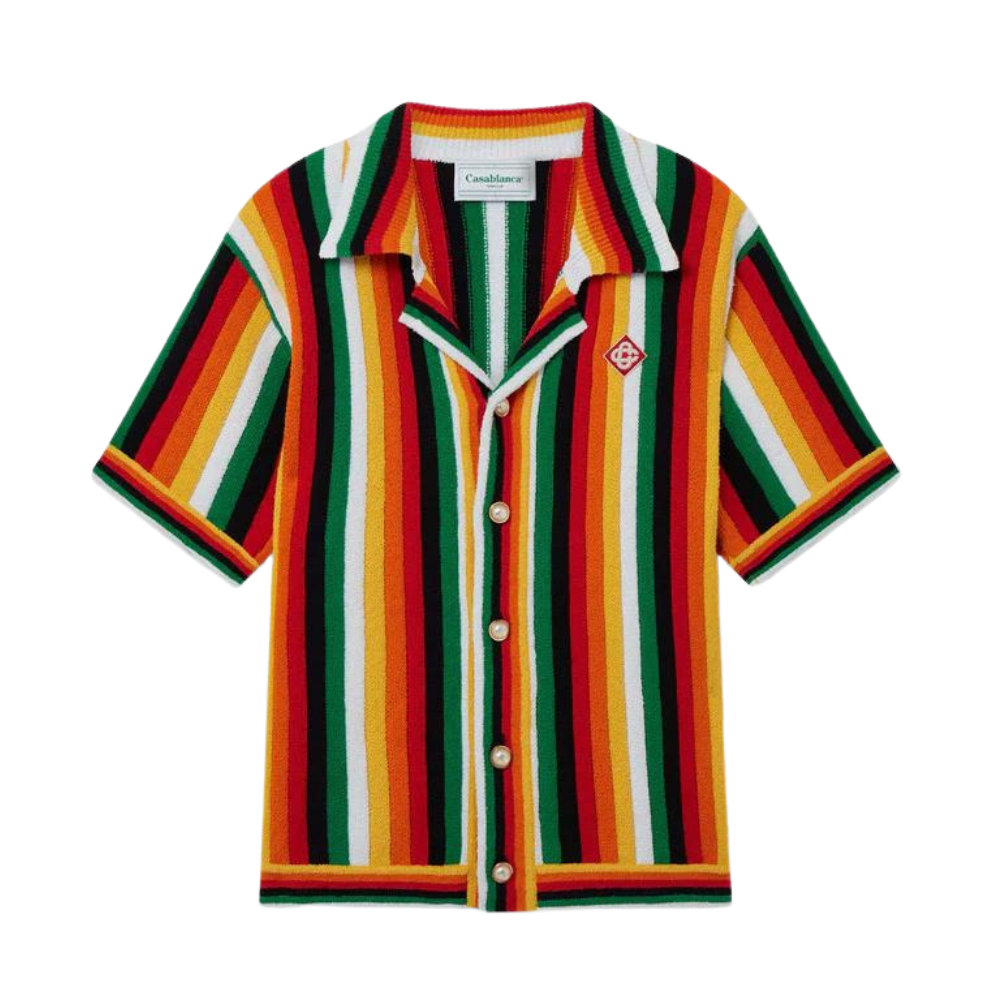 CASABLANCA Striped Towelling Shirt