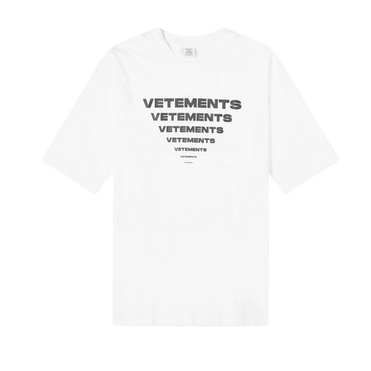 VETEMENTS PYRAMID LOGO T-SHIRT White