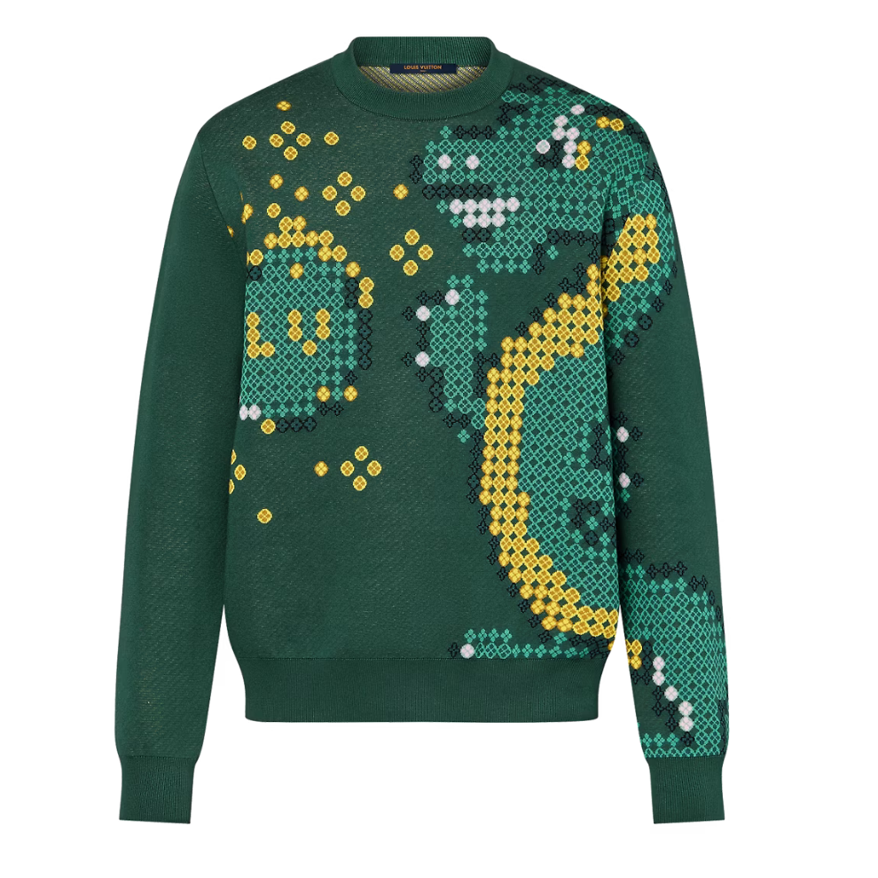 LOUIS VUITTON Cotton Jacquard Crewneck