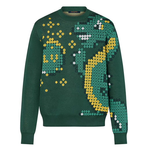 LOUIS VUITTON Cotton Jacquard Crewneck