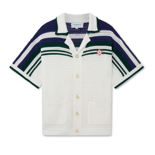 CASABLANCA Crochet Tennis Shirt