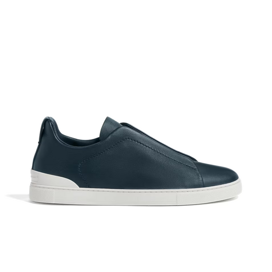ZEGNA  Dark Teal Blue Triple Stitch™