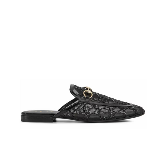 Gucci Women's GG crystal Princetown slipper