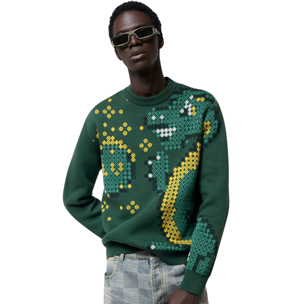LOUIS VUITTON Cotton Jacquard Crewneck
