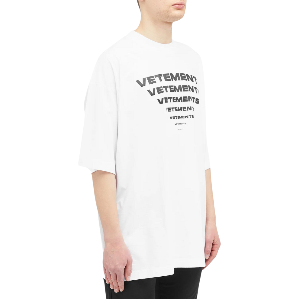 VETEMENTS PYRAMID LOGO T-SHIRT White