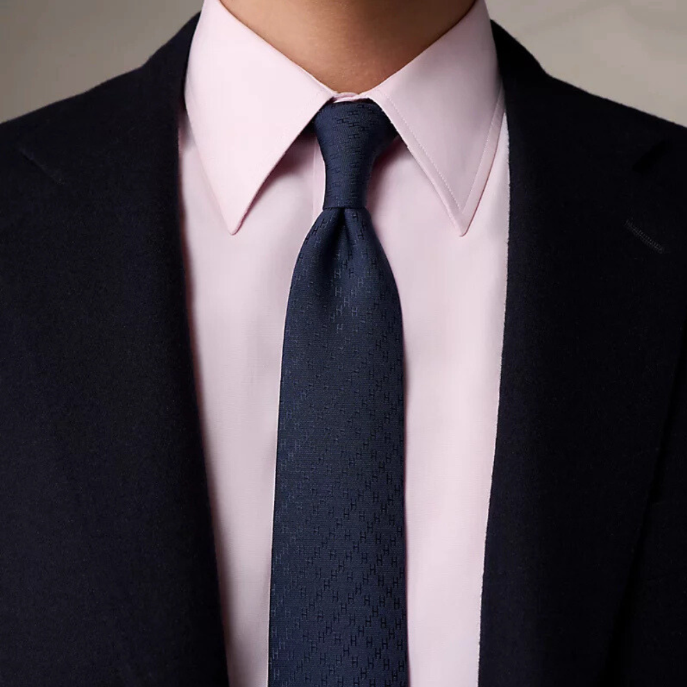 Hermès Faconnee New H tie