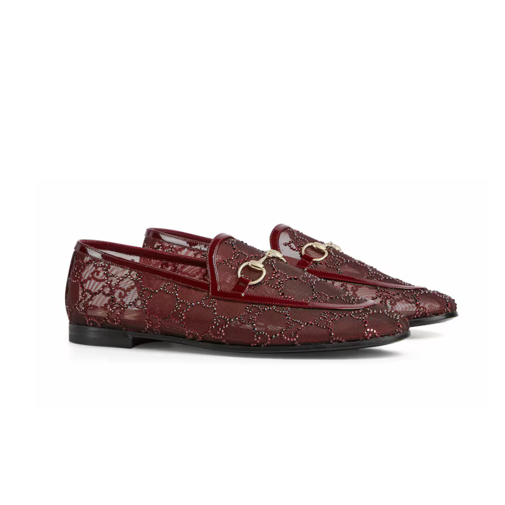 Gucci Women's GG crystal Gucci Jordaan loafer