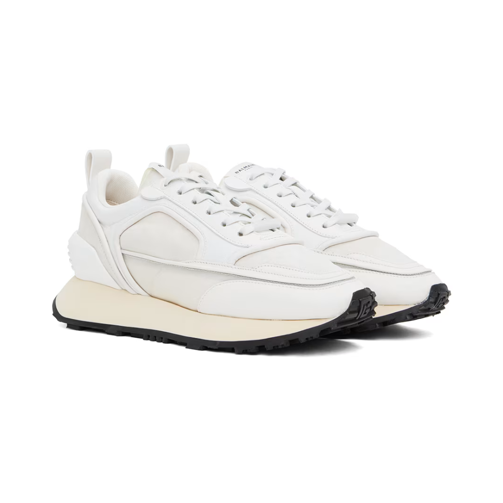 BALMAIN Off-White B-Court Sneakers