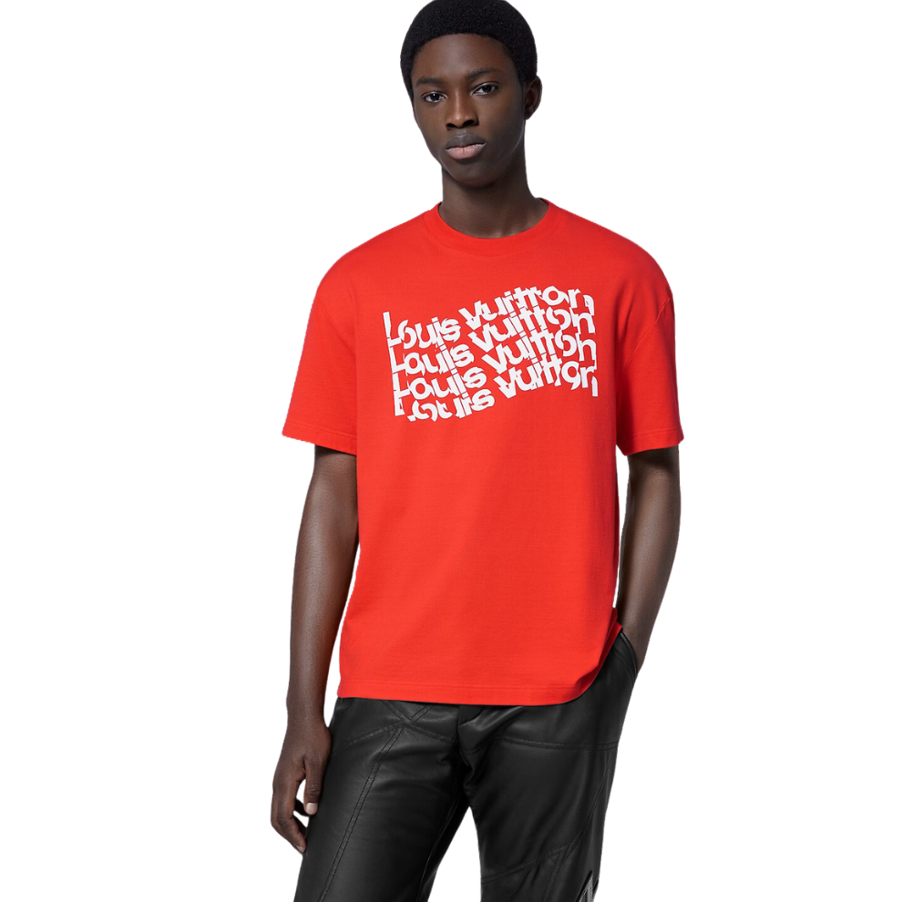 LOUIS VUITTON Short-Sleeved Cotton T-Shirt