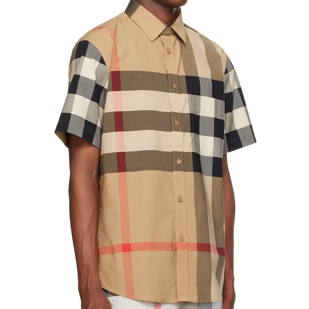 Beige Vintage Check Shirt