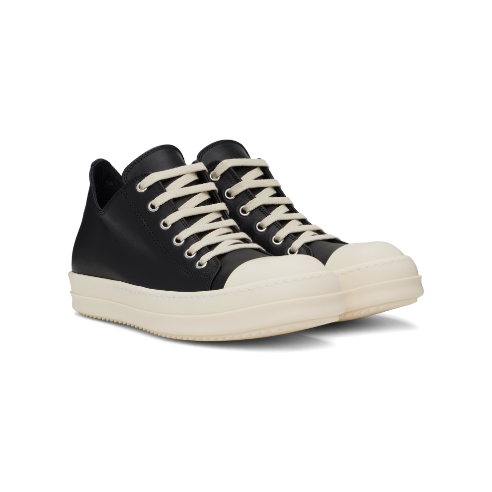 Rick Owens Black Hollywood Low Sneaks Sneakers