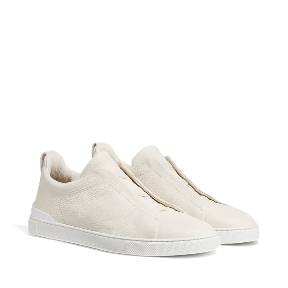 ZEGNA White Deerskin Triple Stitch™