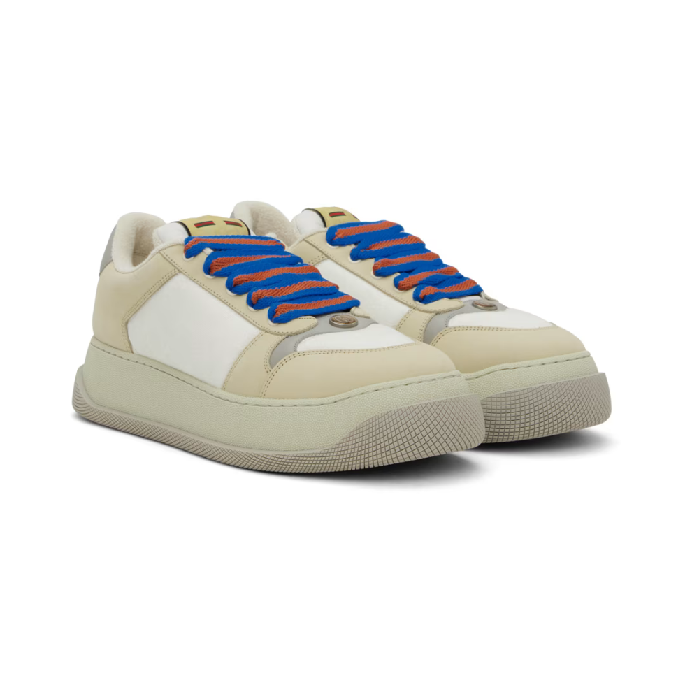 GUCCI Beige Screener GG Sneakers