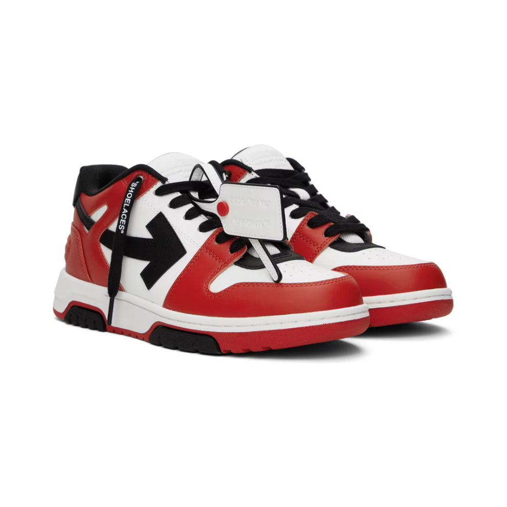 OFF-WHITE Red & Black Out Of Office Sneakers