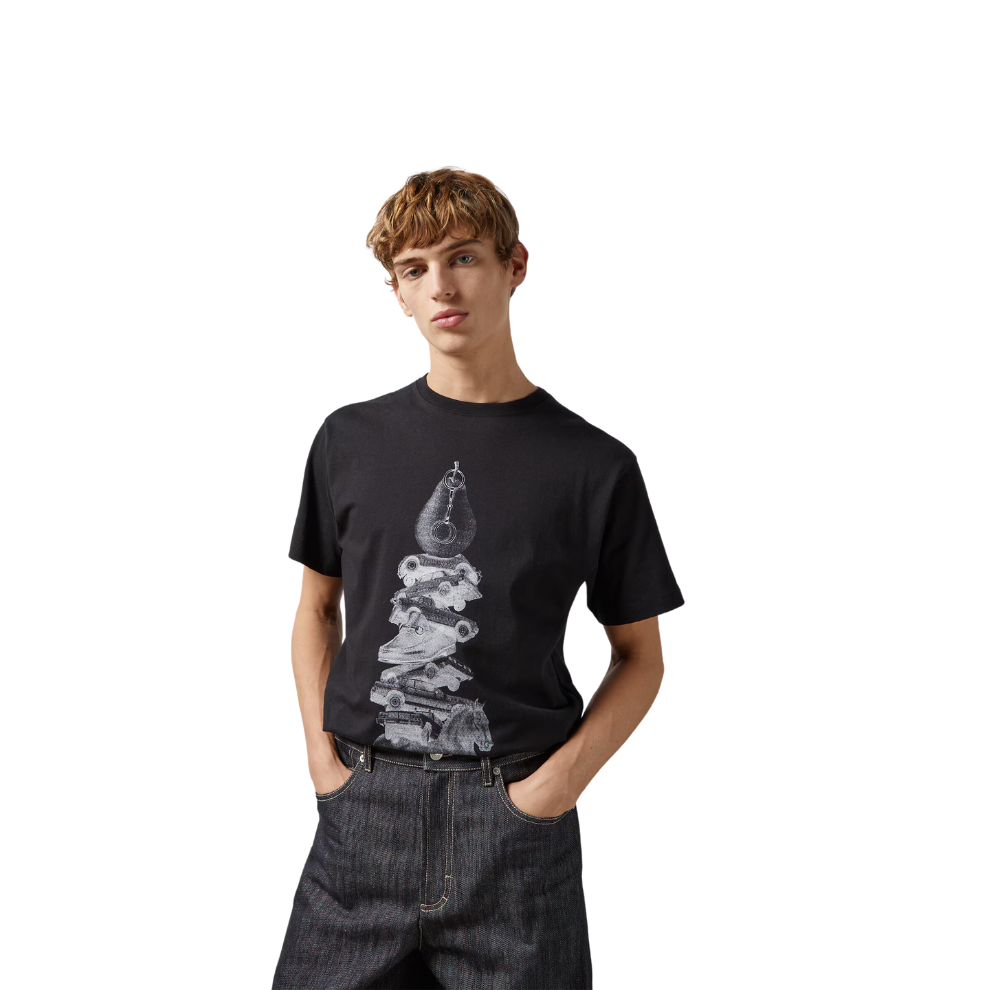 GUCCI COTTON JERSEY PRINTED T-SHIRT