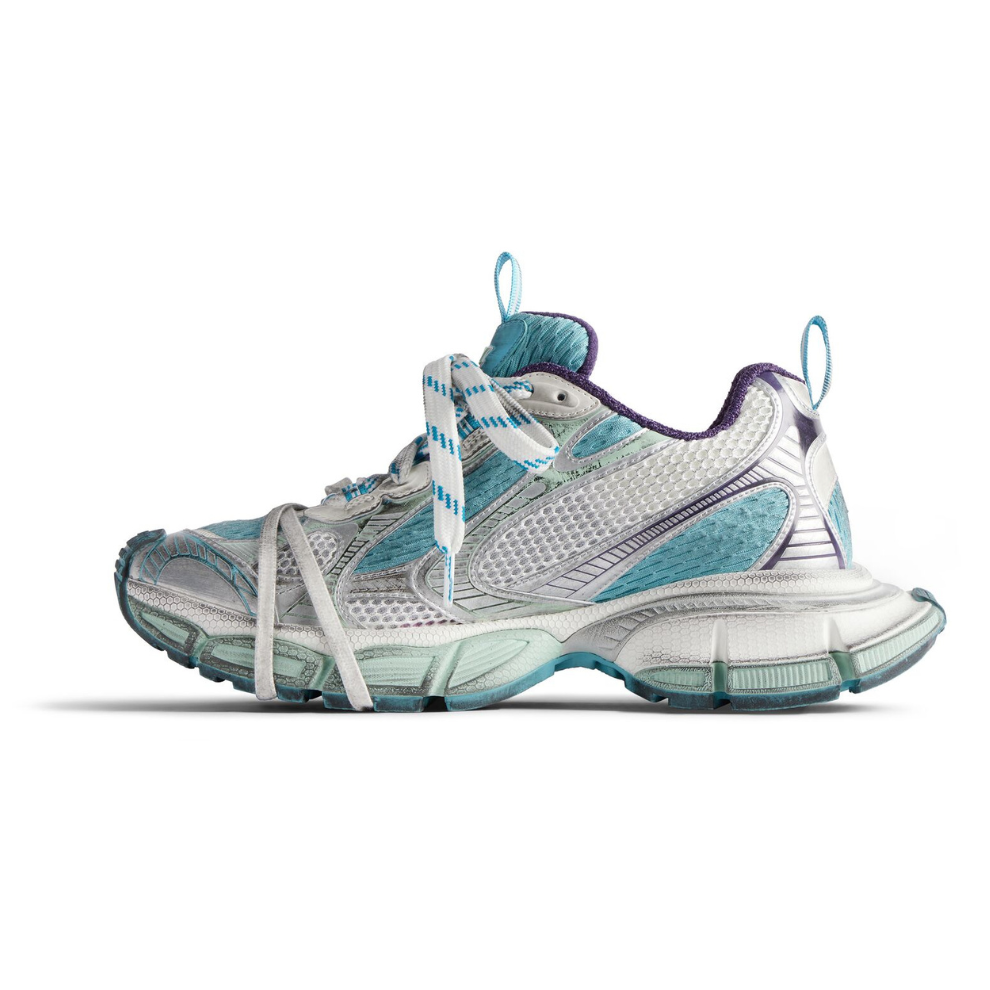 BALENCIAGA 3XL SNEAKER IN LIGHT BLUE/WHITE/PURPLE