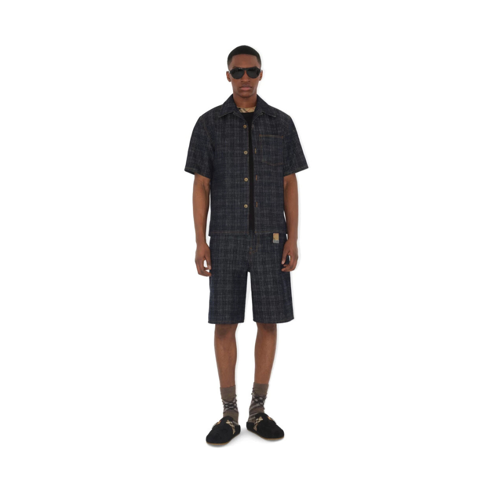 Burberry Check Suede Urchin Clogs