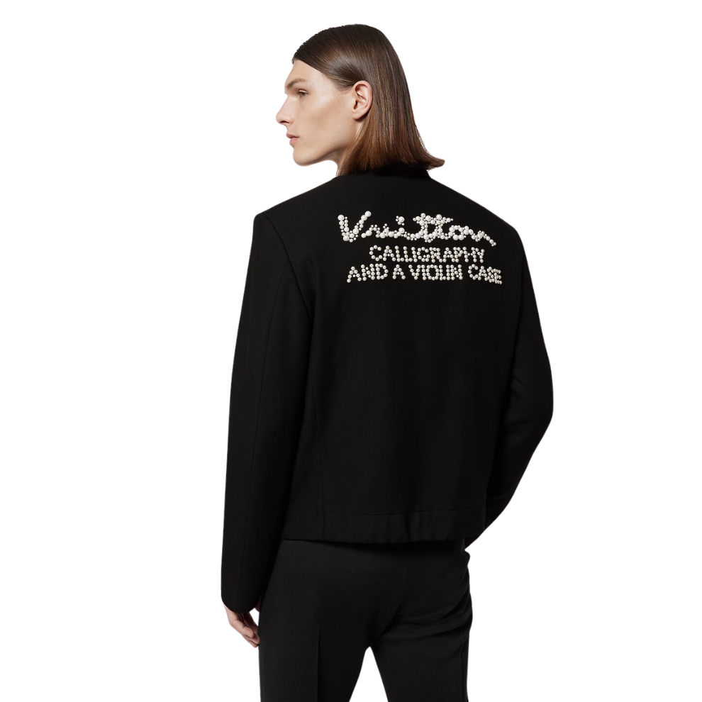  LOUIS VUITTON Embellished Wool Blouson