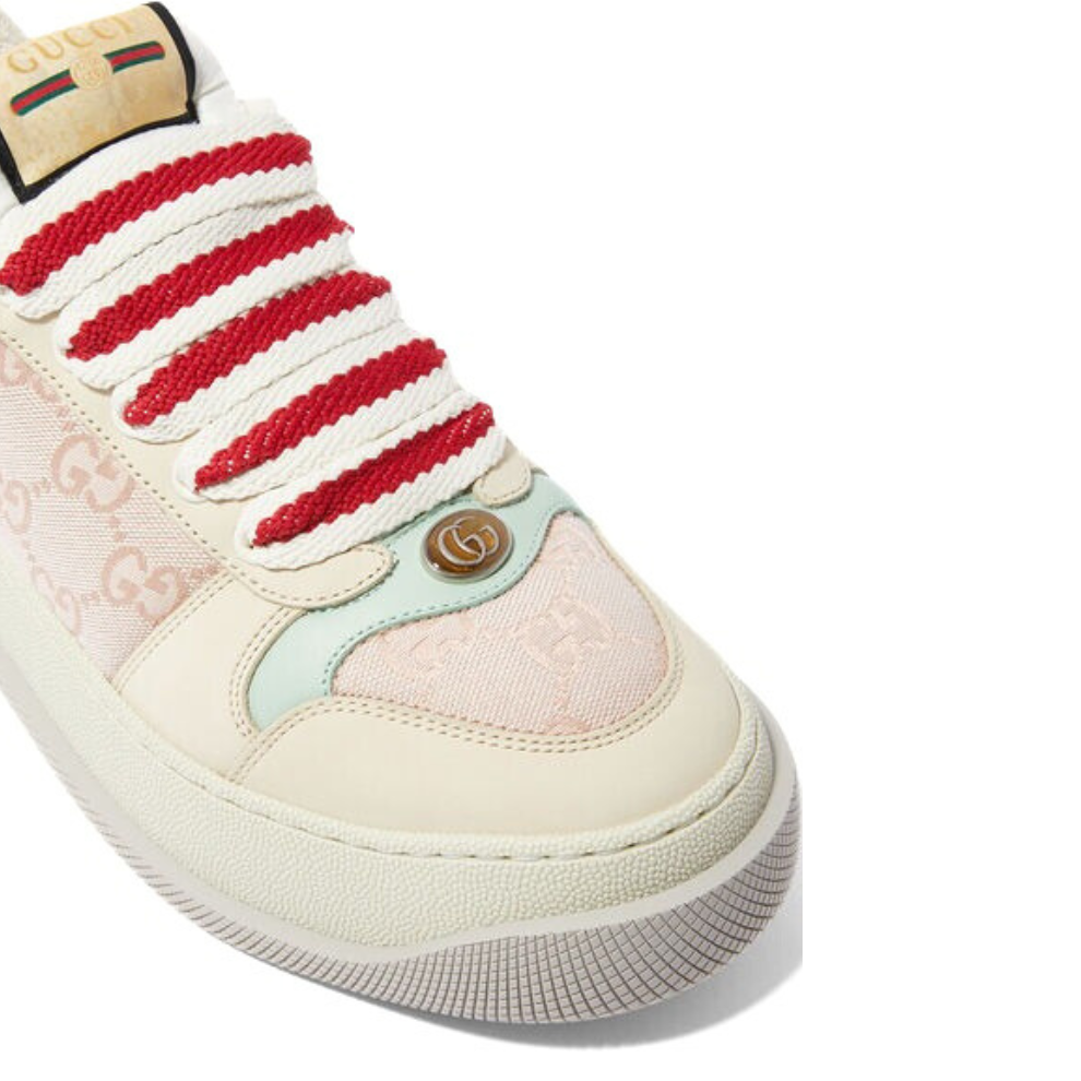 Gucci Screener Leather & Canvas Sneakers