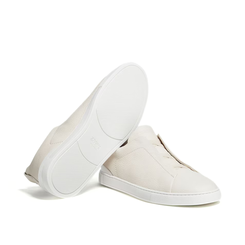 ZEGNA White Deerskin Triple Stitch™