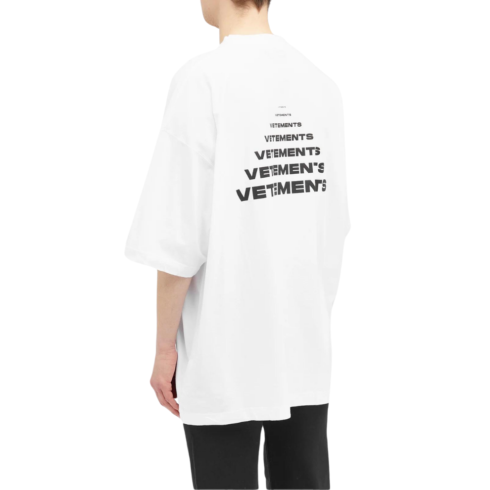 VETEMENTS PYRAMID LOGO T-SHIRT White