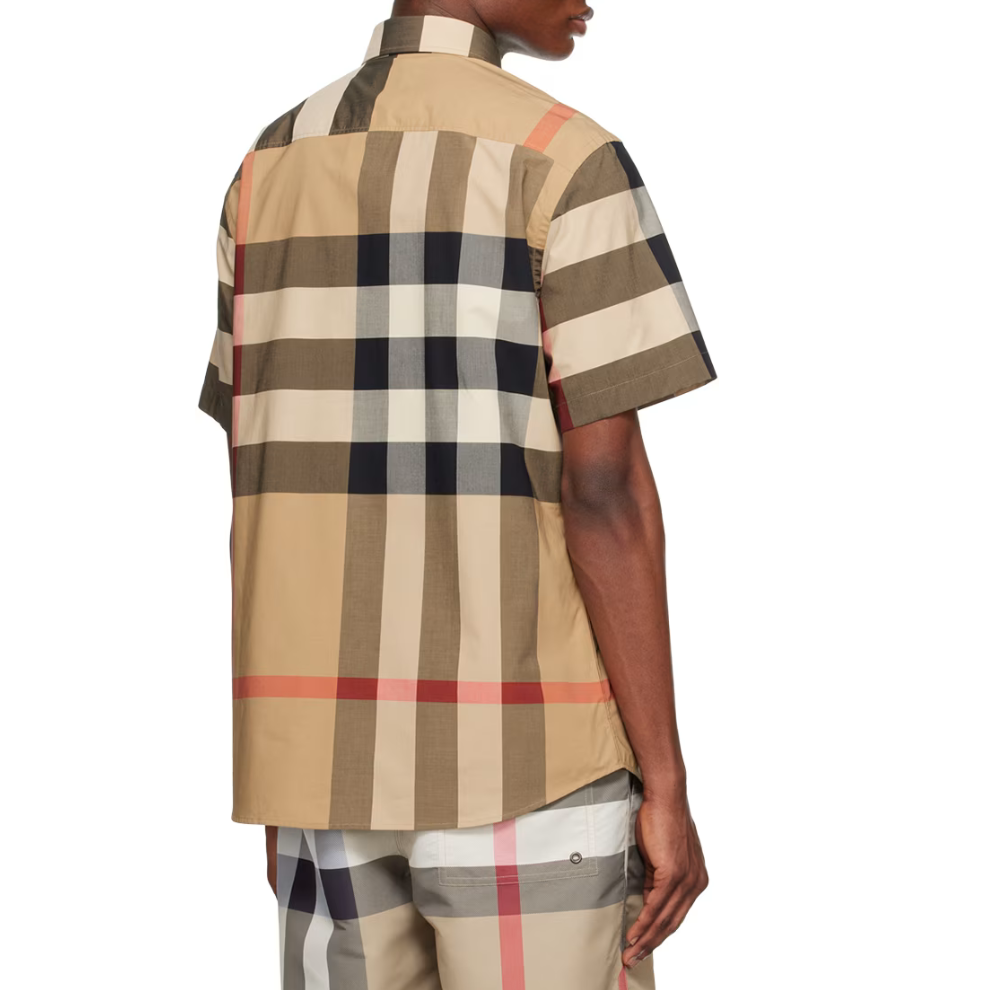 Beige Vintage Check Shirt