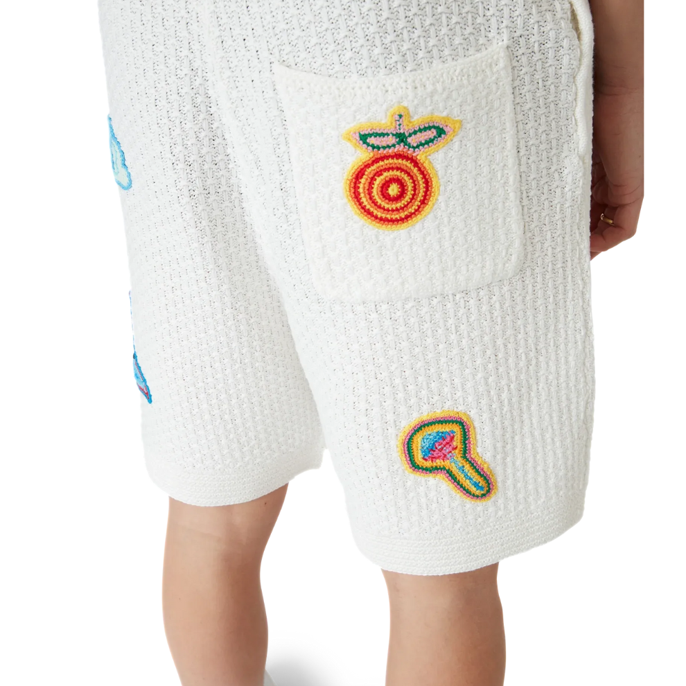 CASABLANCA Motif Crochet Shorts