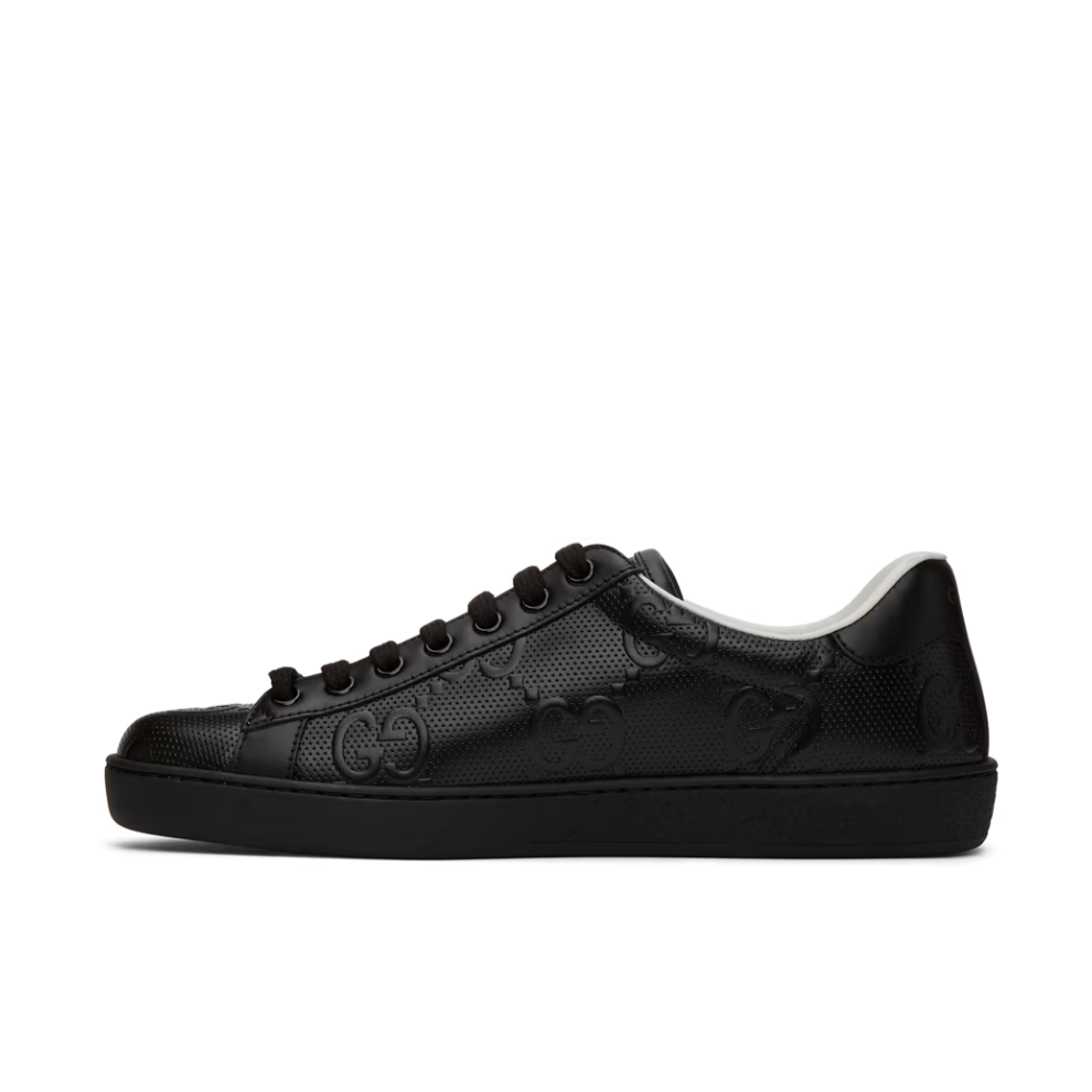 GUCCI Black GG Ace Sneakers