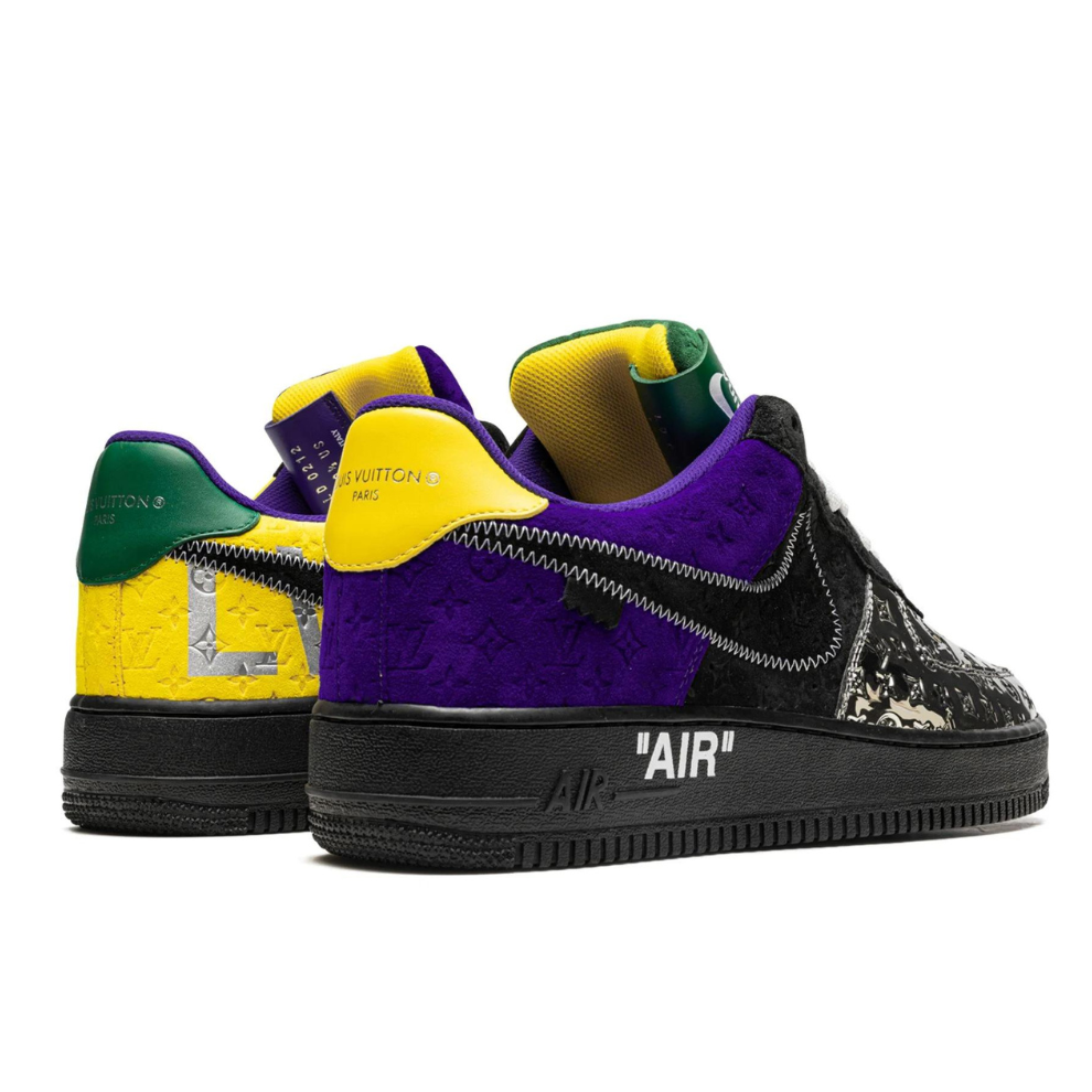 NIKE LOUIS VUITTON AIR FORCE 1 LOW "Virgil Abloh - Purple Dusk/Metallic Silver"