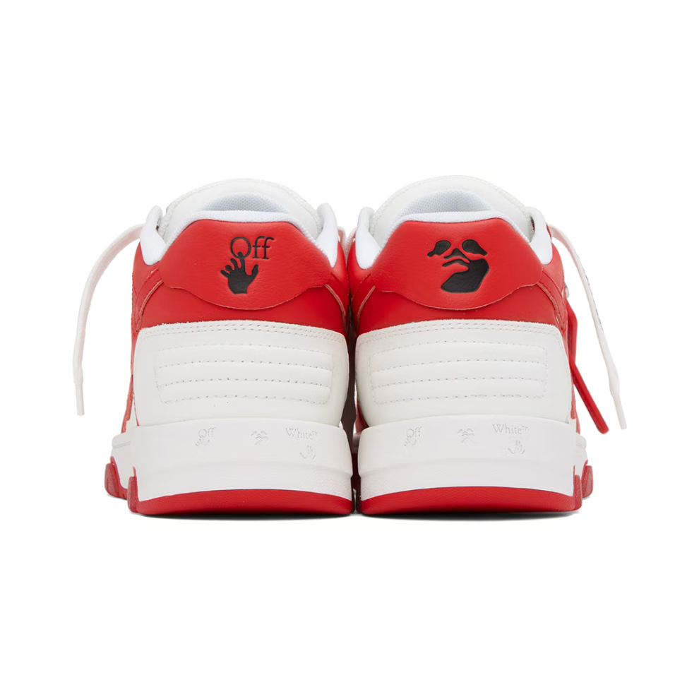 OFF-WHITE Red & White Out Of Office Sneakers